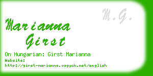 marianna girst business card